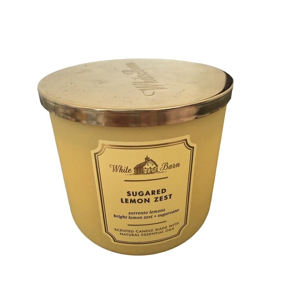 White Barn Sugared Lemon Zest 3 Wick Candle
